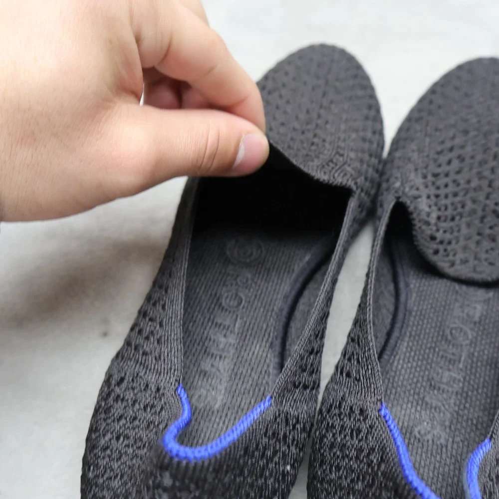 Rothys Women 6 Flats Shoes Black The Loafer Knit‎ Sustainable Slip On Everyday
